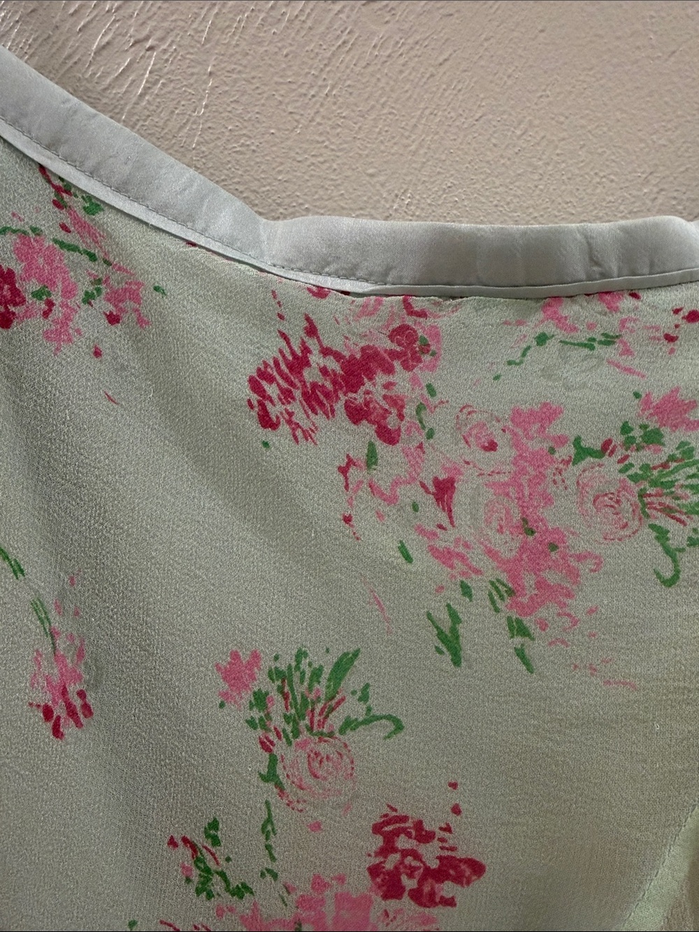 Vintage Abercrombie & Fitch Y2K Floral Ruffle Skirt 100% Silk - Picture 11 of 15